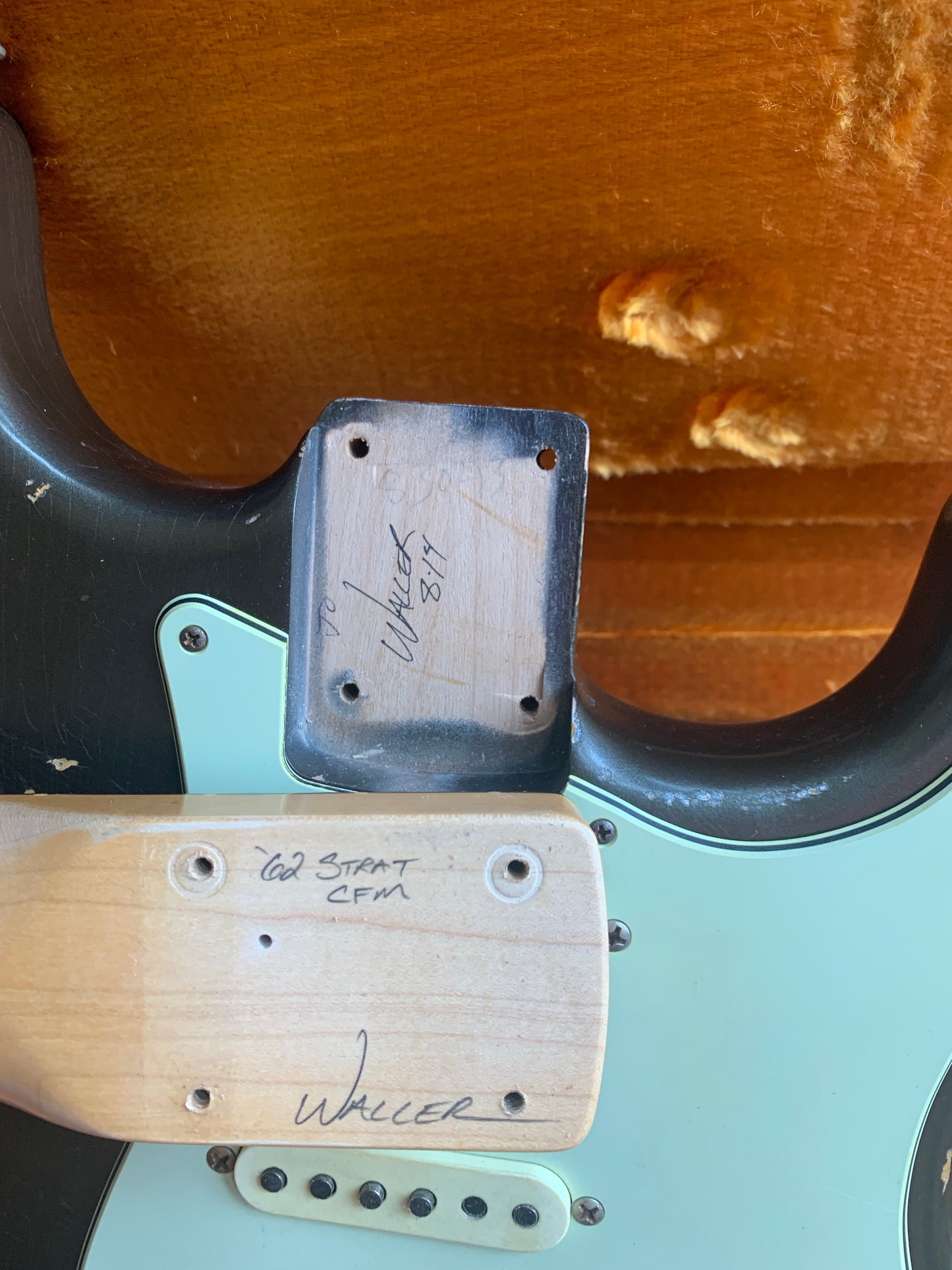 Fender Custom Shop Masterbuilt Paul Waller 1962 Stratocaster Relic Aged Charcoal Frost - Matching H/S '62 Strat Josefina Pups!