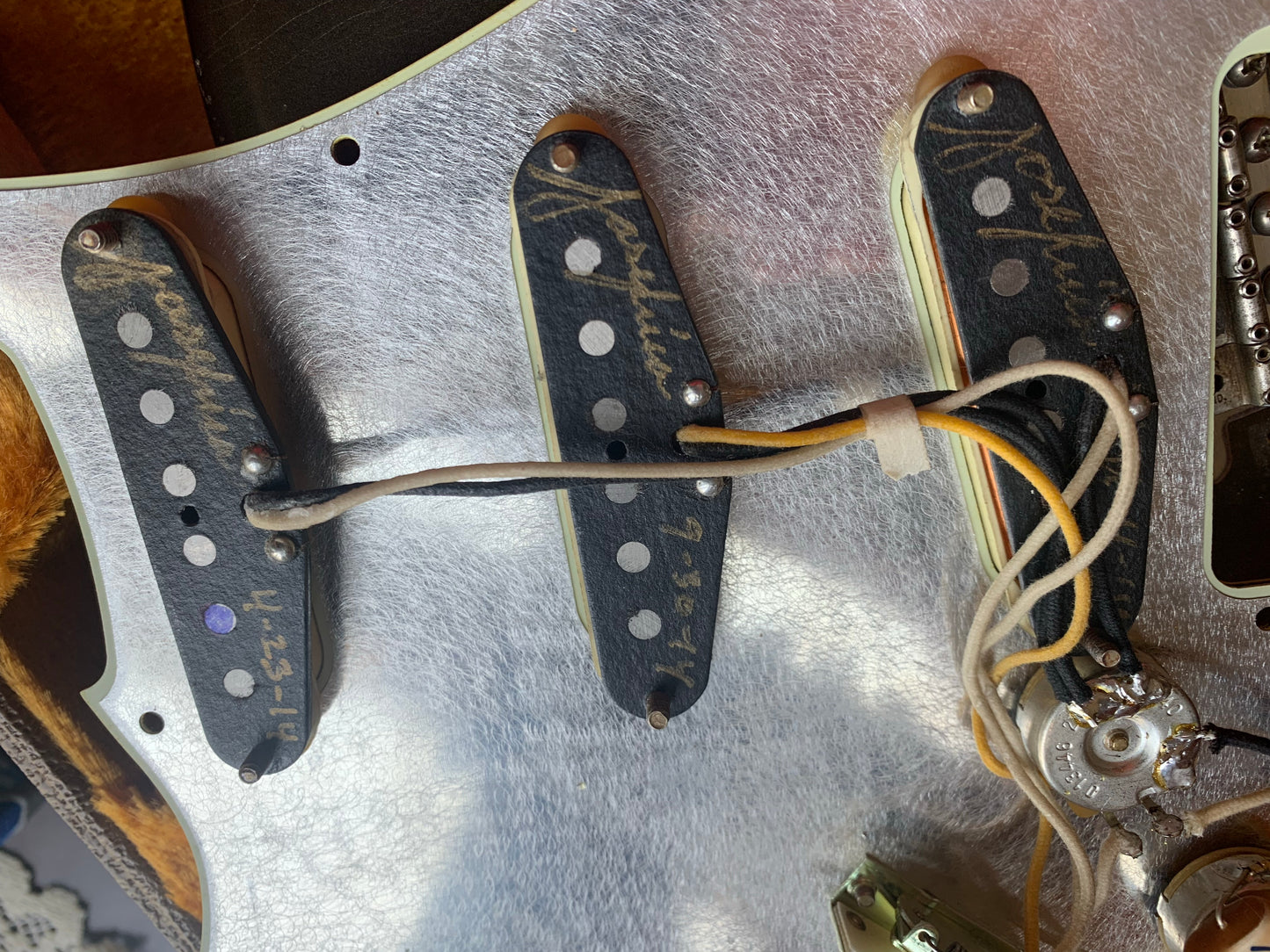 Fender Custom Shop Masterbuilt Paul Waller 1962 Stratocaster Relic Aged Charcoal Frost - Matching H/S '62 Strat Josefina Pups!