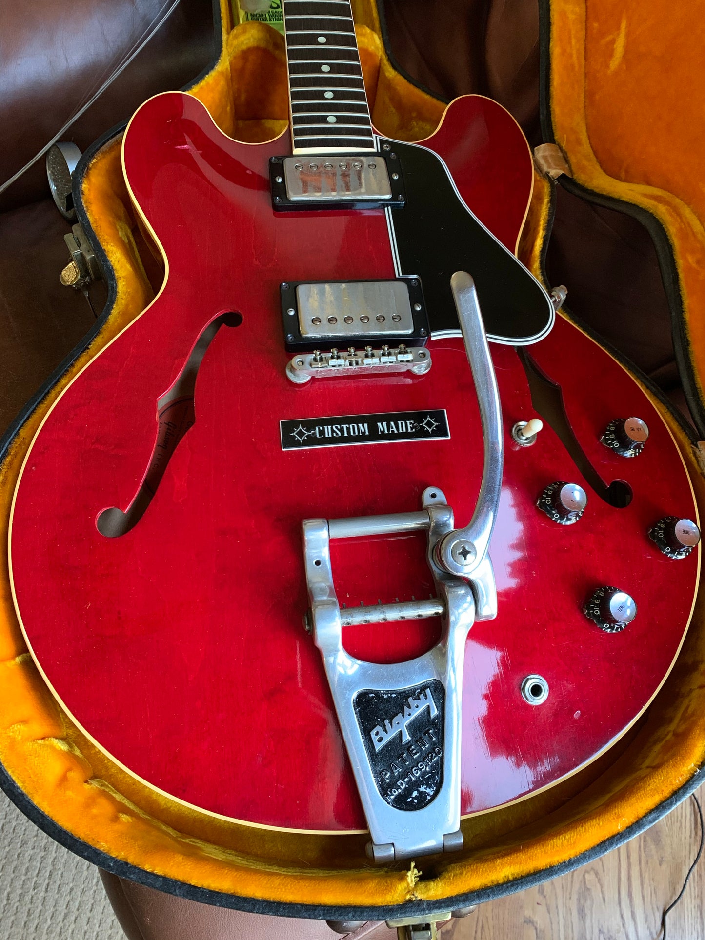 1961 Gibson ES-335 TDC Cherry Red w/ Original Case - 2 PAF's, Stop Tailpiece, Bigsby, Clean Dot Neck!