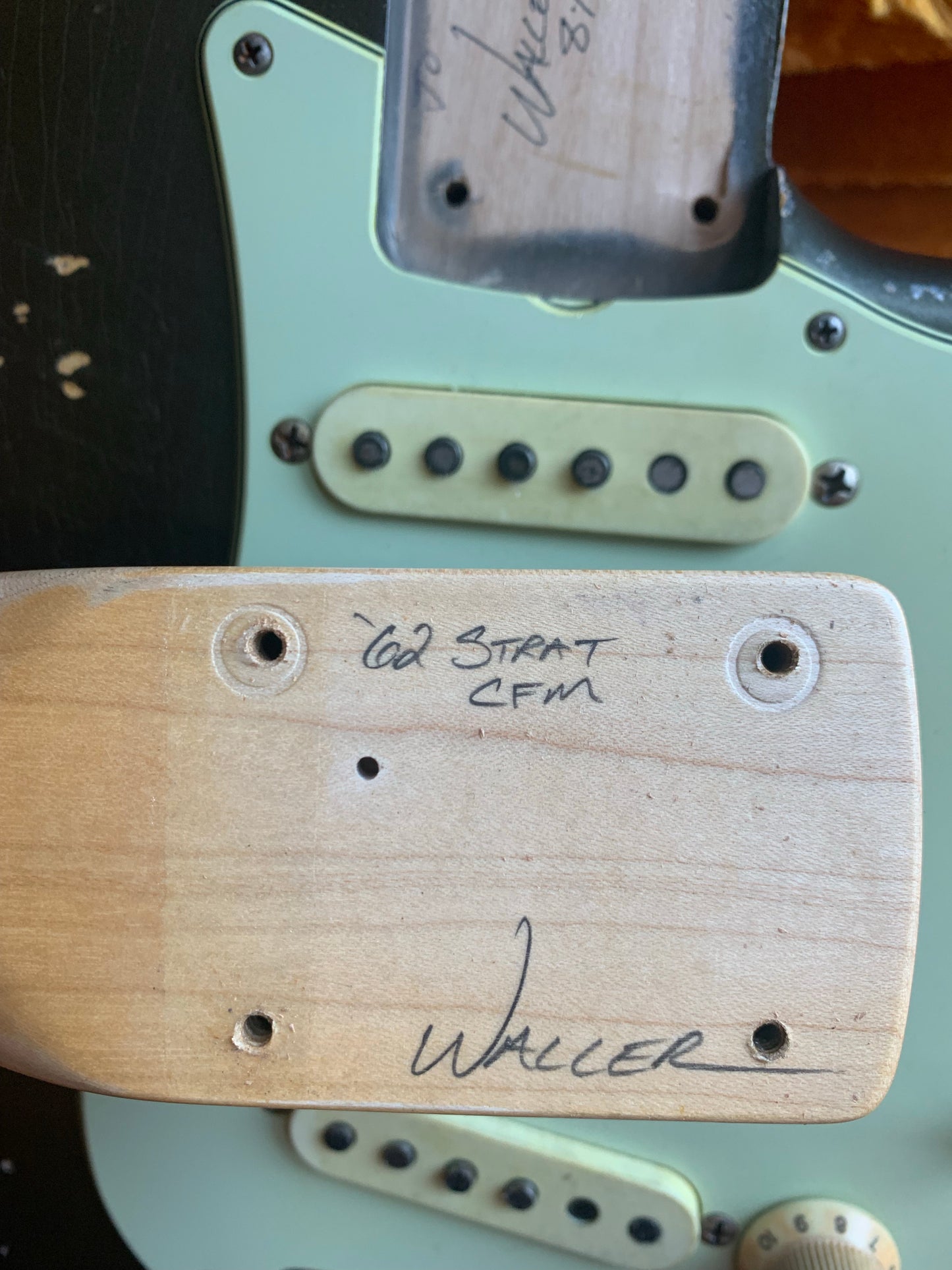 Fender Custom Shop Masterbuilt Paul Waller 1962 Stratocaster Relic Aged Charcoal Frost - Matching H/S '62 Strat Josefina Pups!
