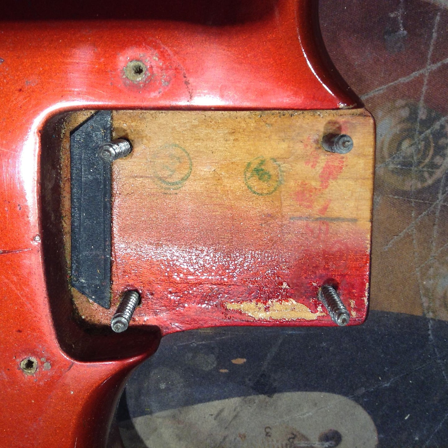1969 Fender Mustang Competition Red w/ OHSC - Matching Headstock 1960's Offset Kurt Cobain Style!