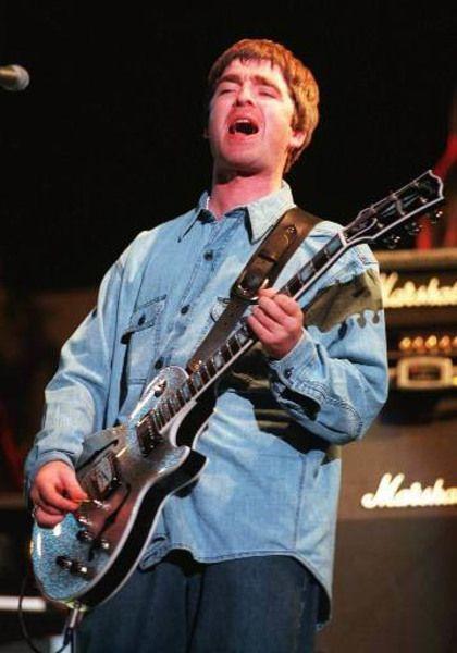 1997 Gibson Custom Shop Les Paul ES Florentine RED SPARKLE Hollowbody -- Noel Gallagher Oasis