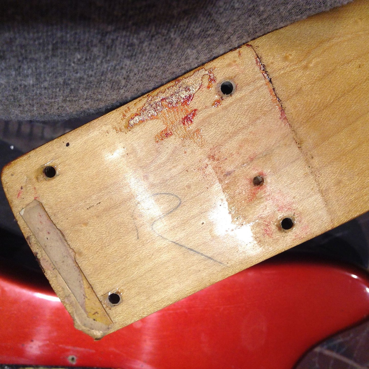 1969 Fender Mustang Competition Red w/ OHSC - Matching Headstock 1960's Offset Kurt Cobain Style!