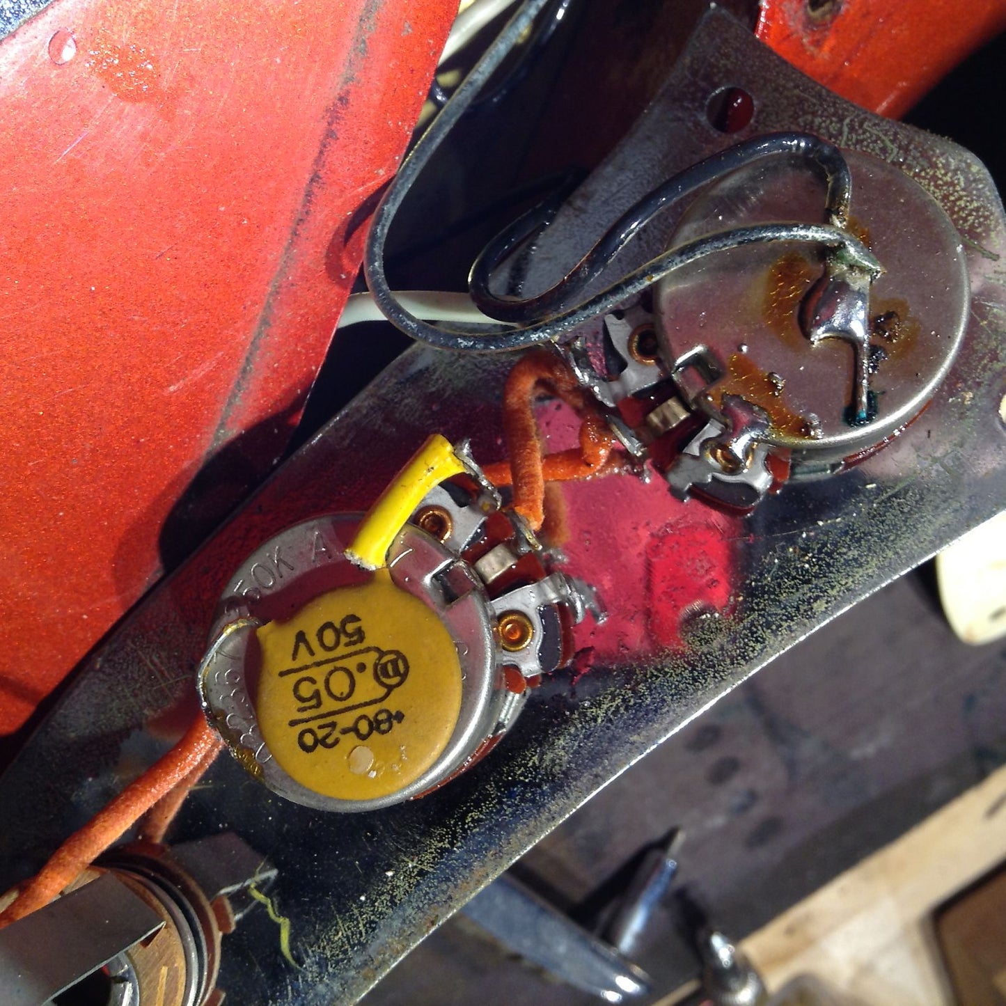 1969 Fender Mustang Competition Red w/ OHSC - Matching Headstock 1960's Offset Kurt Cobain Style!