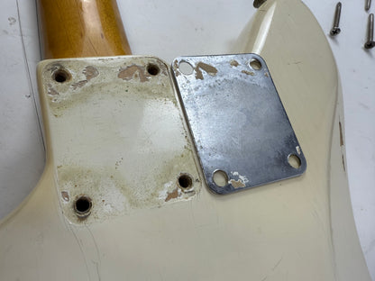 1962 Fender Jaguar Factory Custom Color OLYMPIC WHITE Pre-CBS w Original Brown Case & Strap
