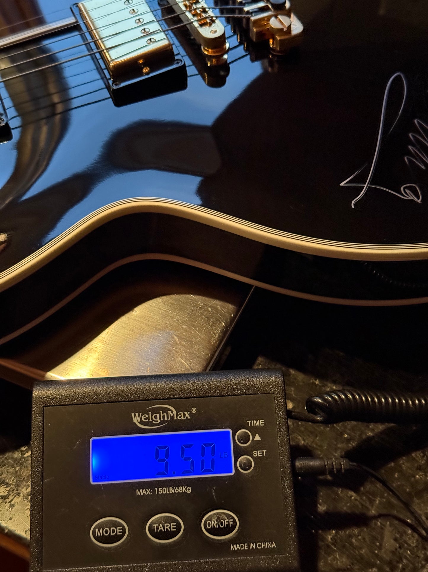 2004 Gibson BB King Lucille ES-355 Ebony Black SIGNED AUTOGRAPHED by the Blues Legend JSA Authenticated!