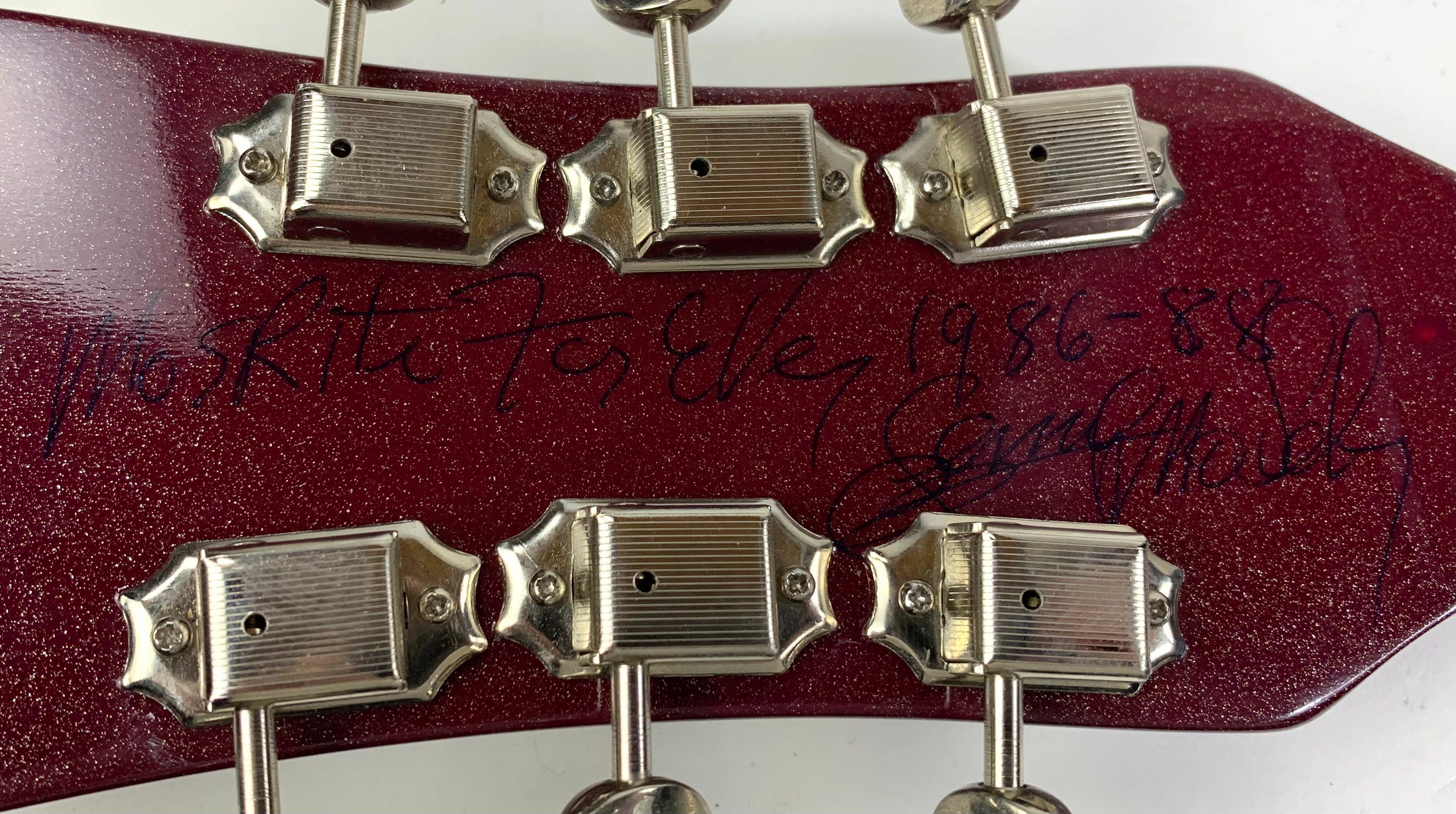 1988 Mosrite USA Semie Moseley Signed V63 Model Ruby Dust Rare SET