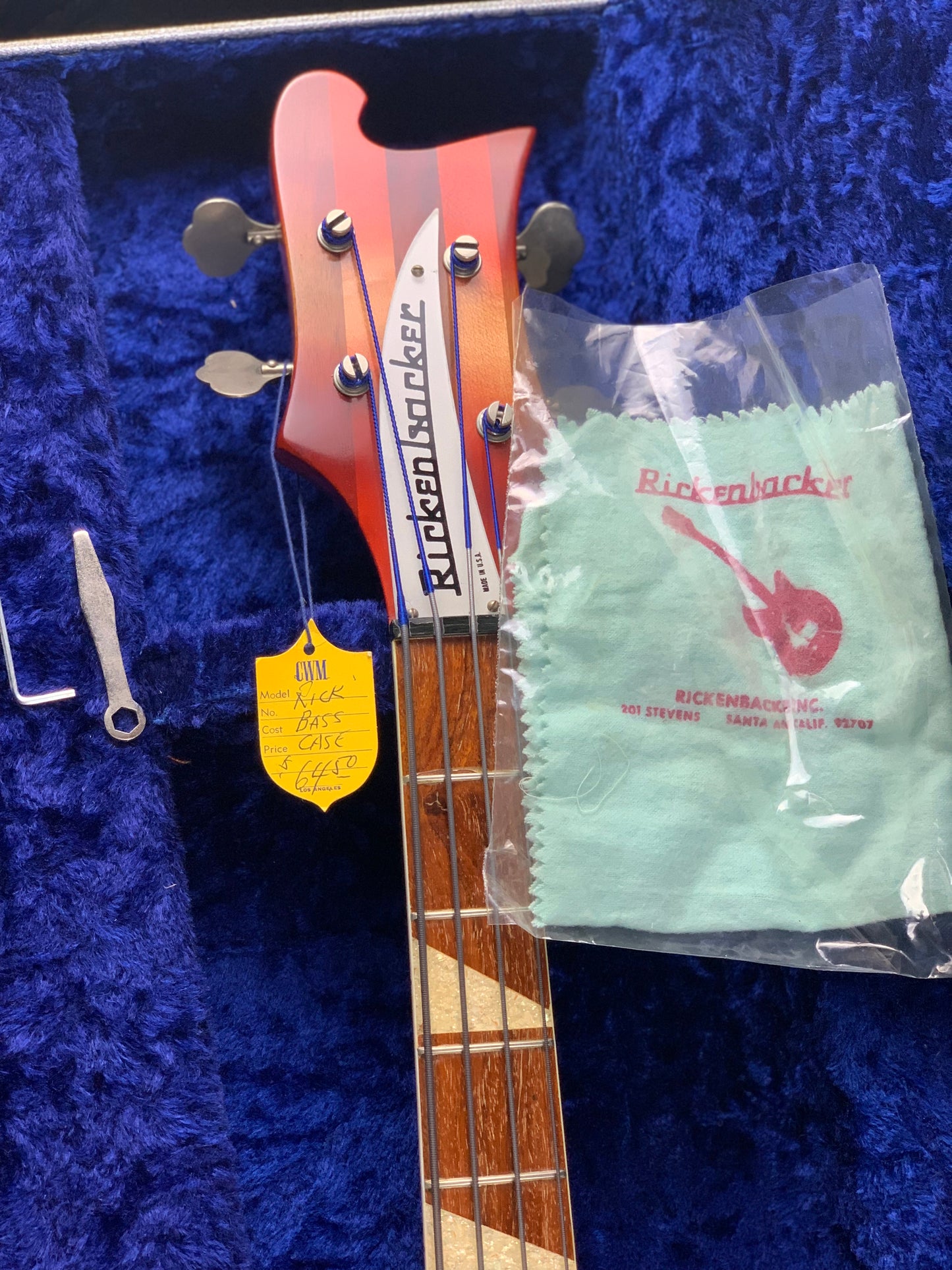 1967 Rickenbacker 4005 Fireglo Bass | MINTY Vintage 1960s