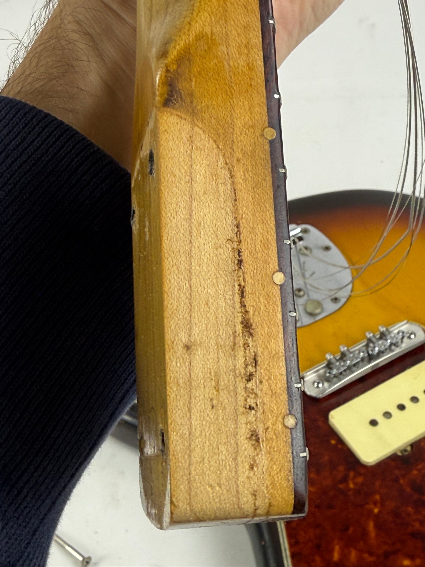 1961 Fender Jazzmaster Sunburst Vintage | 100% Original & Hard Case, Slab Board Neck, Offset Guitar