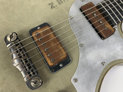 Schroeder WWII GI Radio Lane Guitar & Travel Guitar SET owned by Zac Brown Band