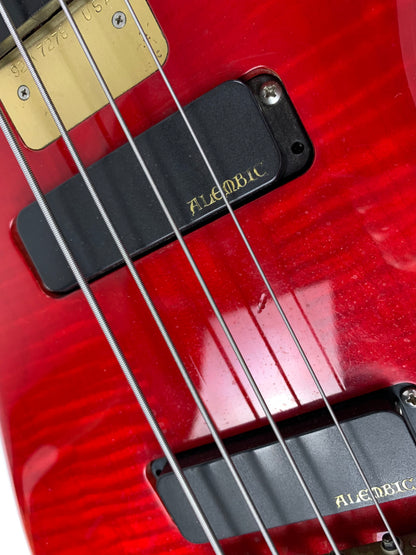 1992 Alembic Essence 4-string Bass Guitar in Transparent Red finish EXCELLENT QUALITY