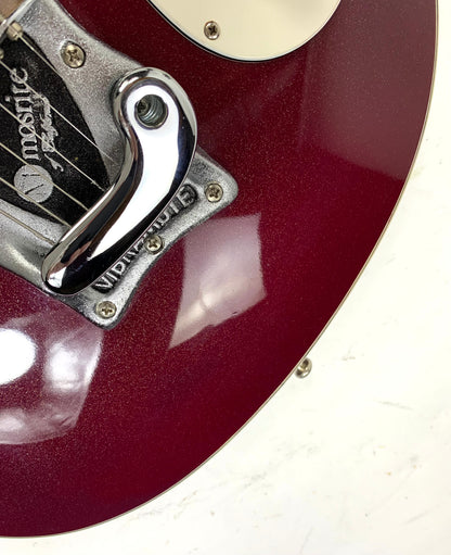 1988 Mosrite USA Semie Moseley Signed V63 Model Ruby Dust Rare SET-NECK Side Jack Model MINTY w Paperwork!
