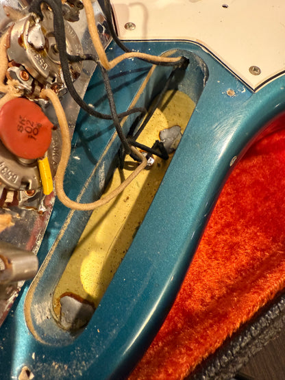 1965 Fender Jazz Bass Custom Color LAKE PLACID BLUE w Original Case L-Series, Padauk Board, BOOK PIECE!