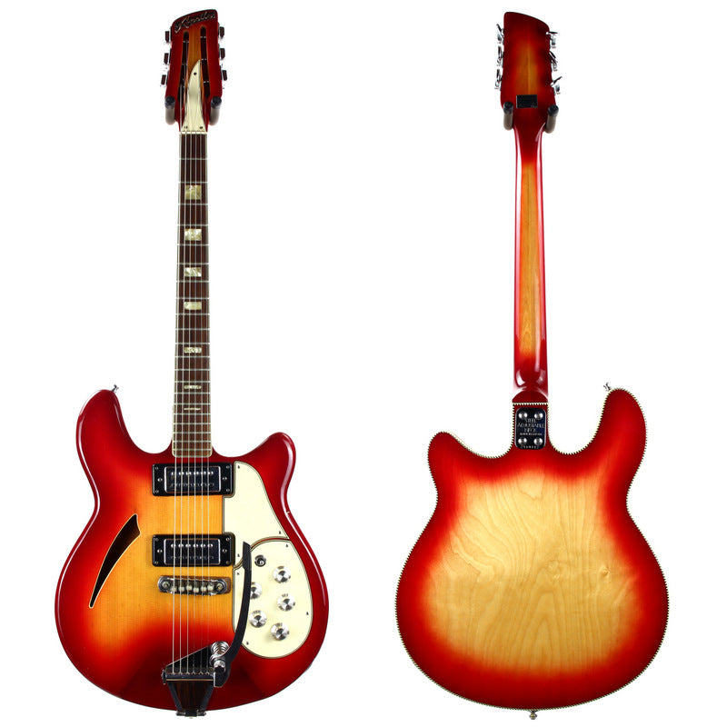 *SOLD*  1967 Apollo 2219 Super Cougar Semi Hollow Electric Guitar w Tremolo - Matsumoku MIJ Japan Rare