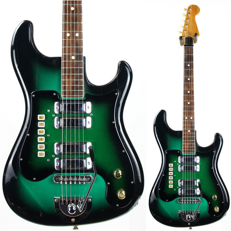 1960s Galanti Kapa Made in Italy Green Burst Gemelli Polverini Vintage Electric Guitar | Green Burst! Hopf Crucianelli