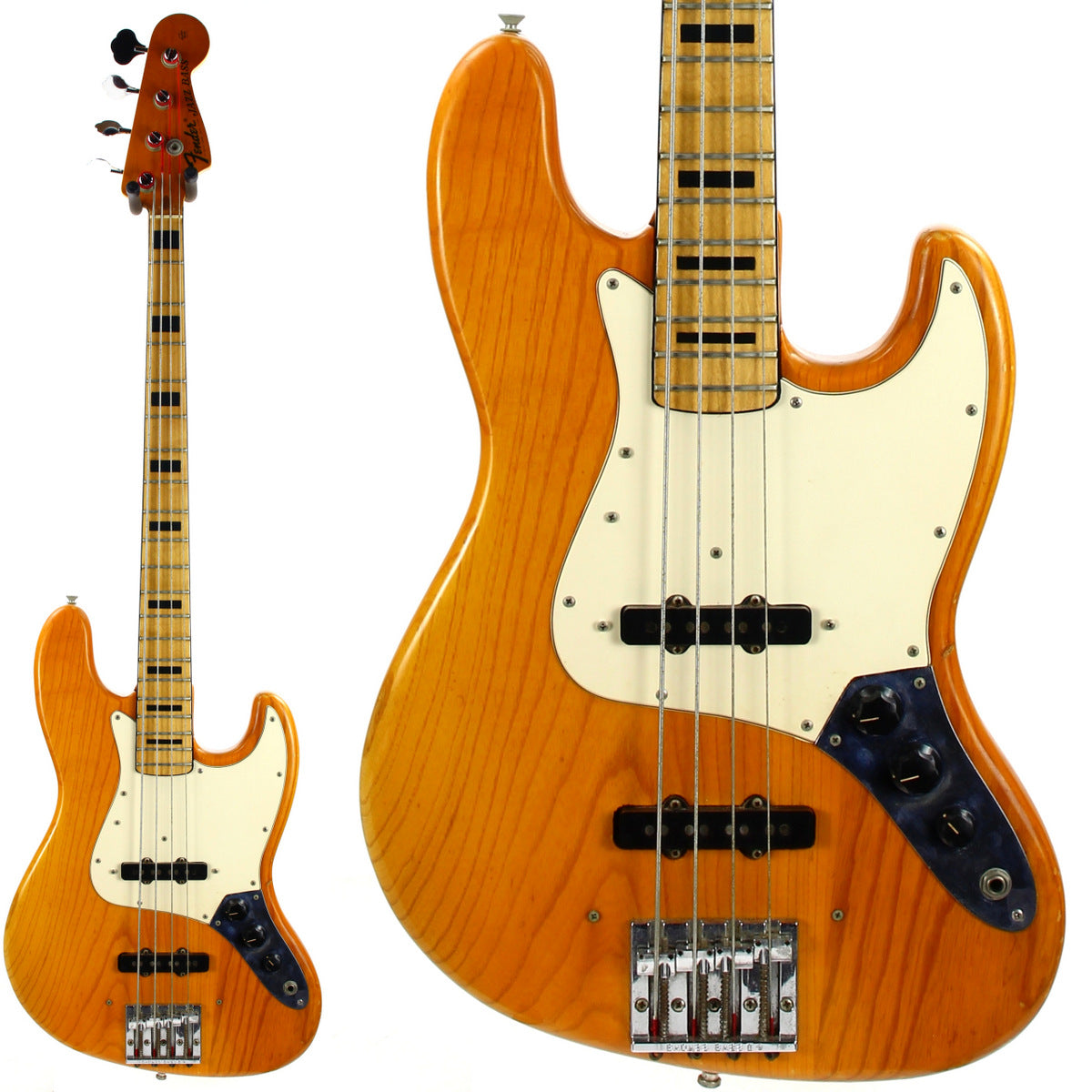 1973 Fender Jazz Bass Natural with Black Blocks