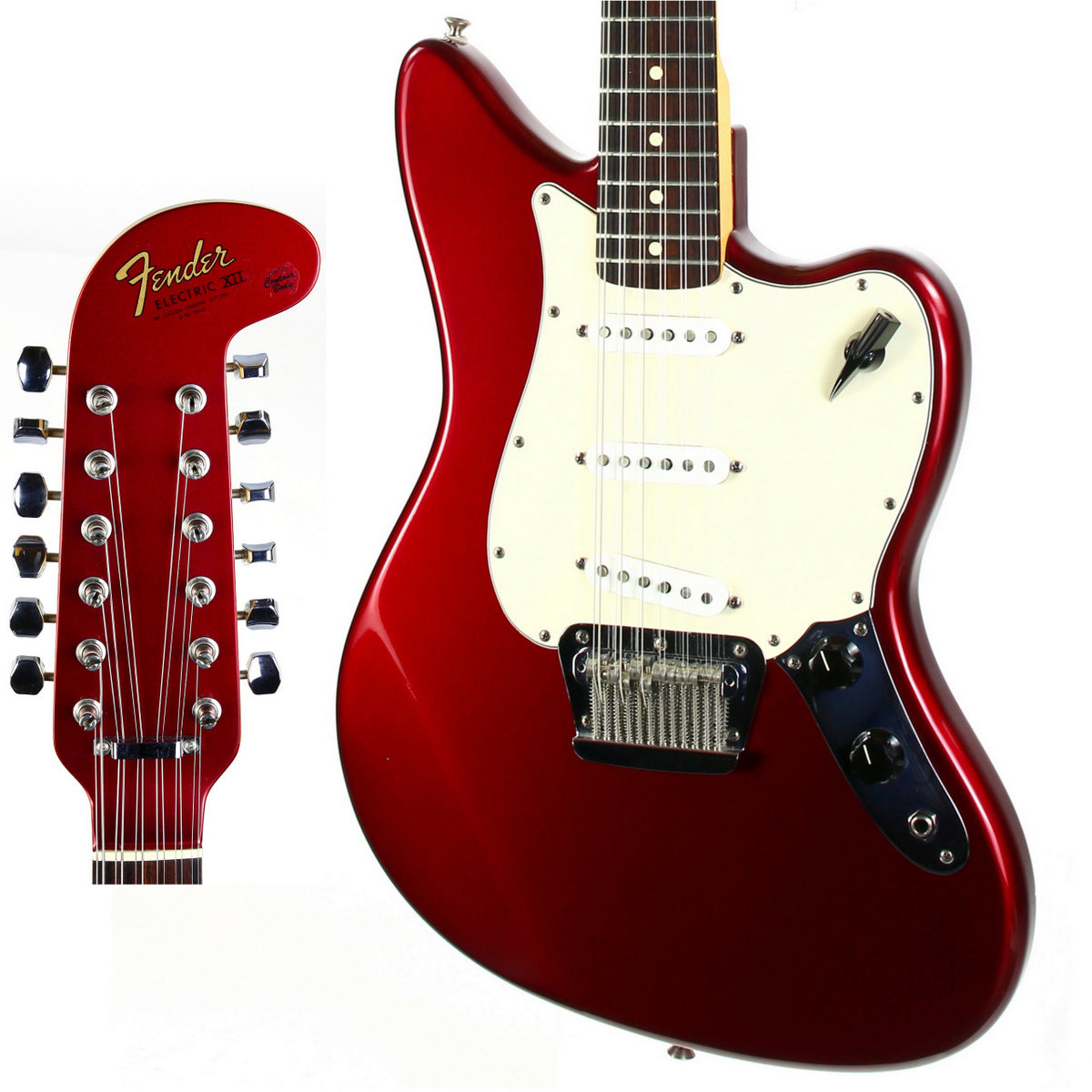 1993 Fender Custom Shop Masterbuilt Fred Stuart Electric XII Candy Apple Red Matching Headstock Early CS 12-String