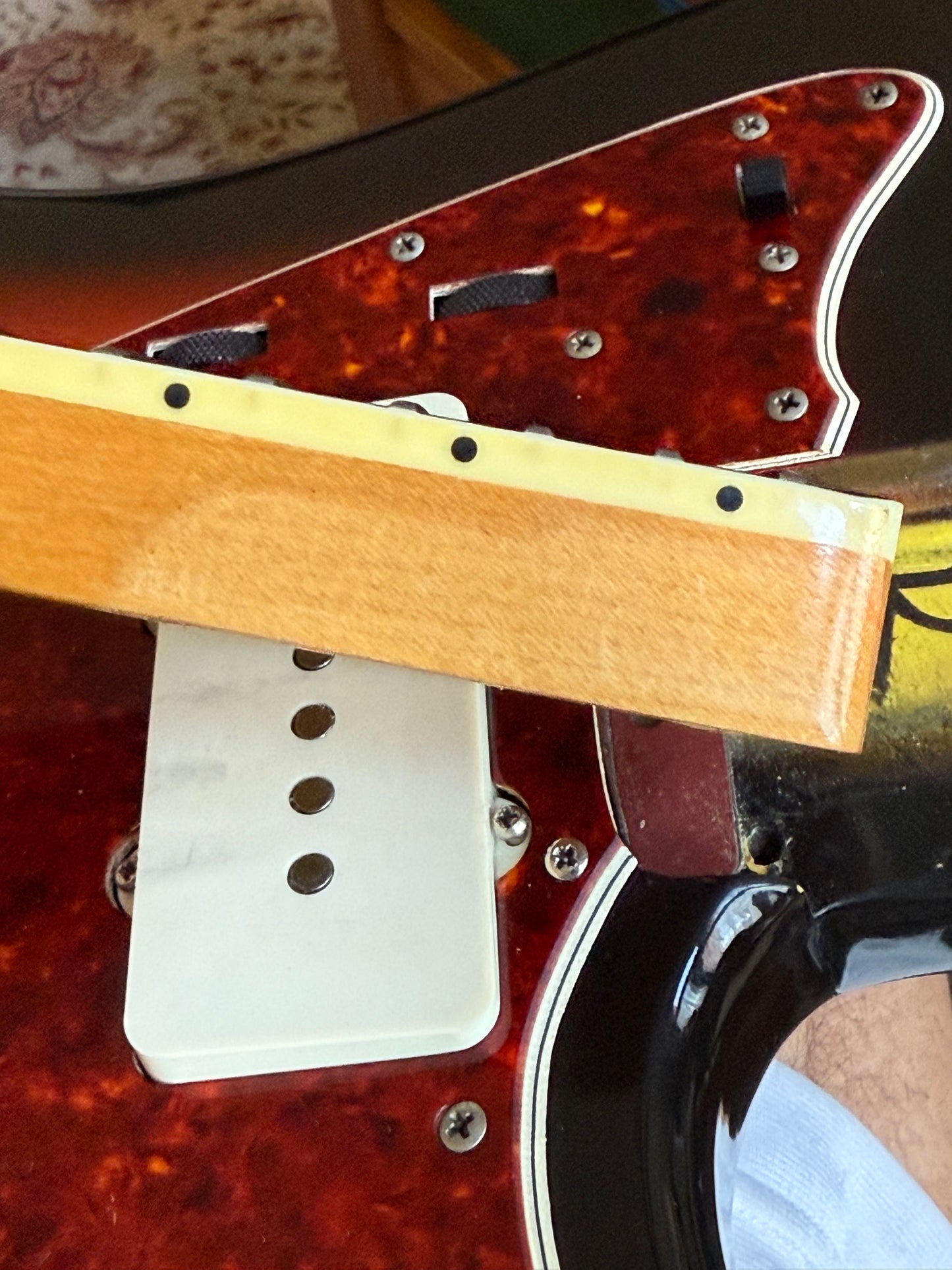 1966 Fender Jazzmaster Sunburst w Original Case CLEAN Vintage Guitar Dots and Bound!