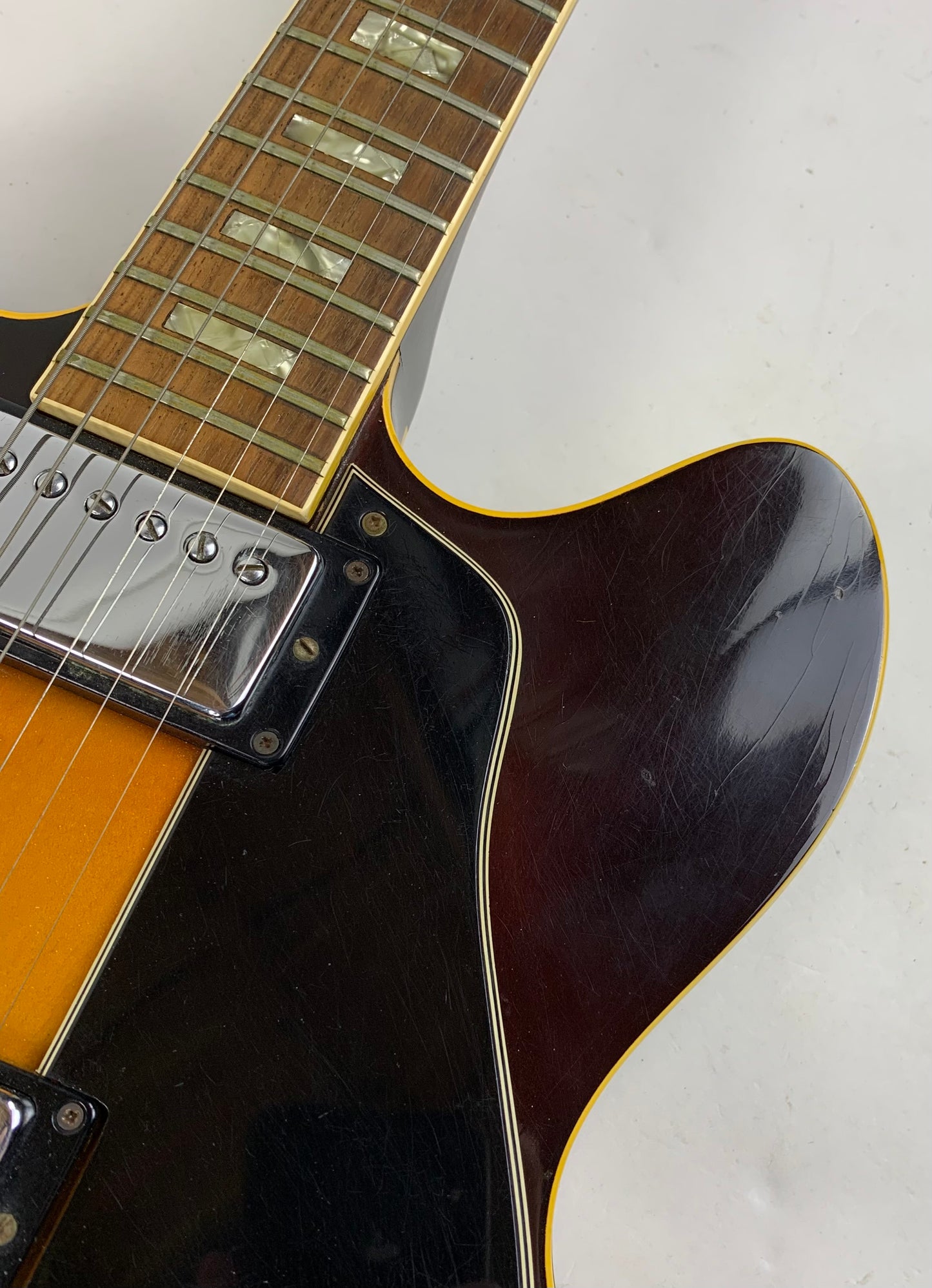 1967 Gibson ES-335 TD Sunburst Vintage Guitar Stoptail | Pat # Sticker Pickups Pre-T-Top!