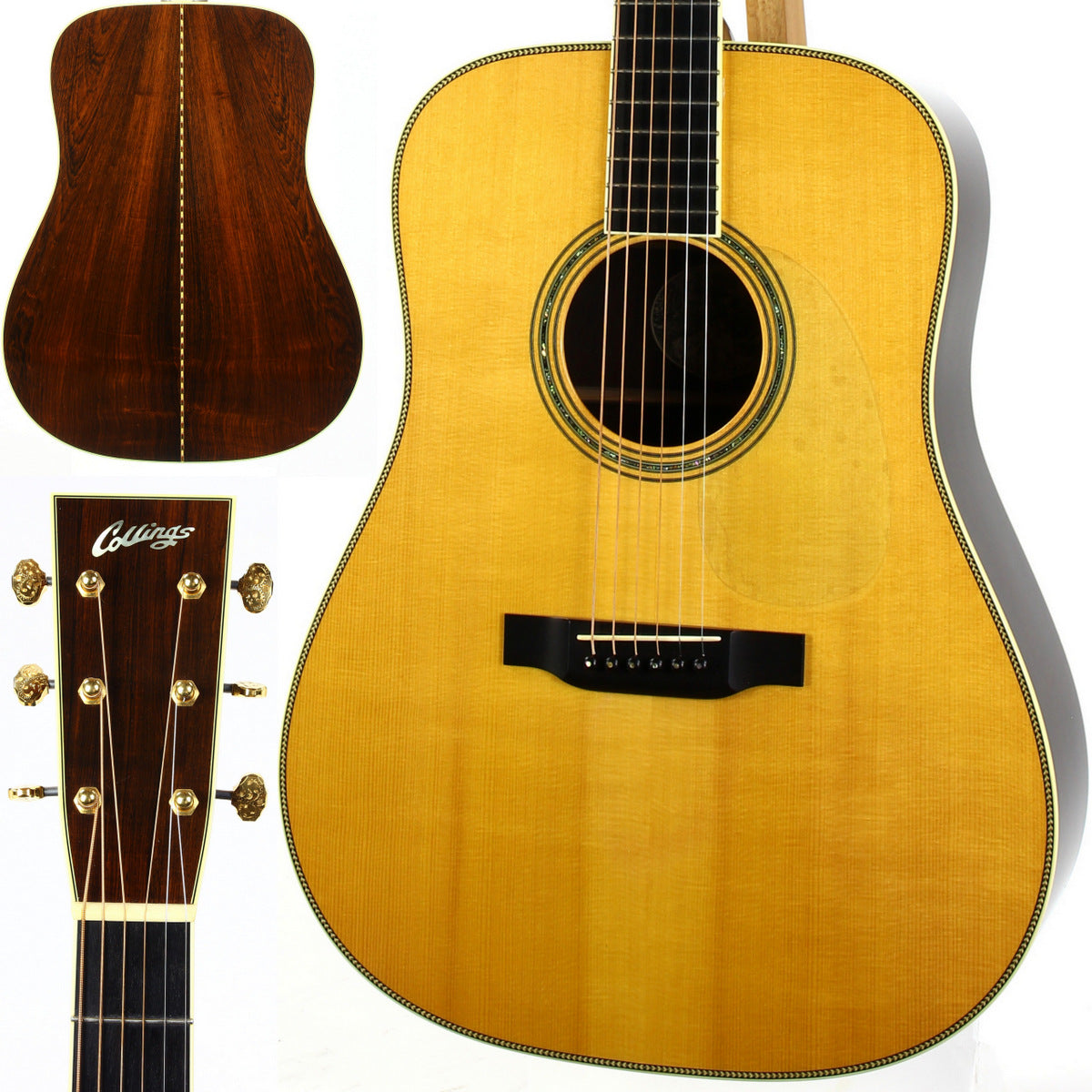 2001 Collings D3H BaaA Adirondack BRAZILIAN ROSEWOOD Owned by ZAC BROWN
