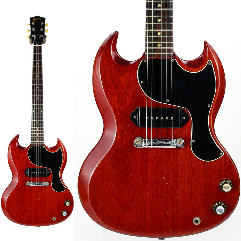 Early 1965 Gibson SG Jr. Junior WIDE NUT Cherry Red | No breaks, No refins Les Paul 1964 spec, Wraparound Tailpiece