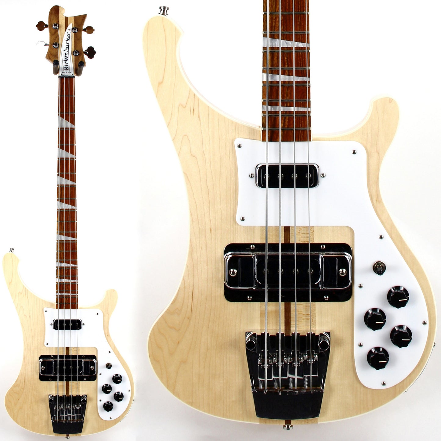 2023 Rickenbacker 4003 MG Electric Bass Guitar Mapleglo - Triangle Inlays w/ Original Case 4000 Series 4001