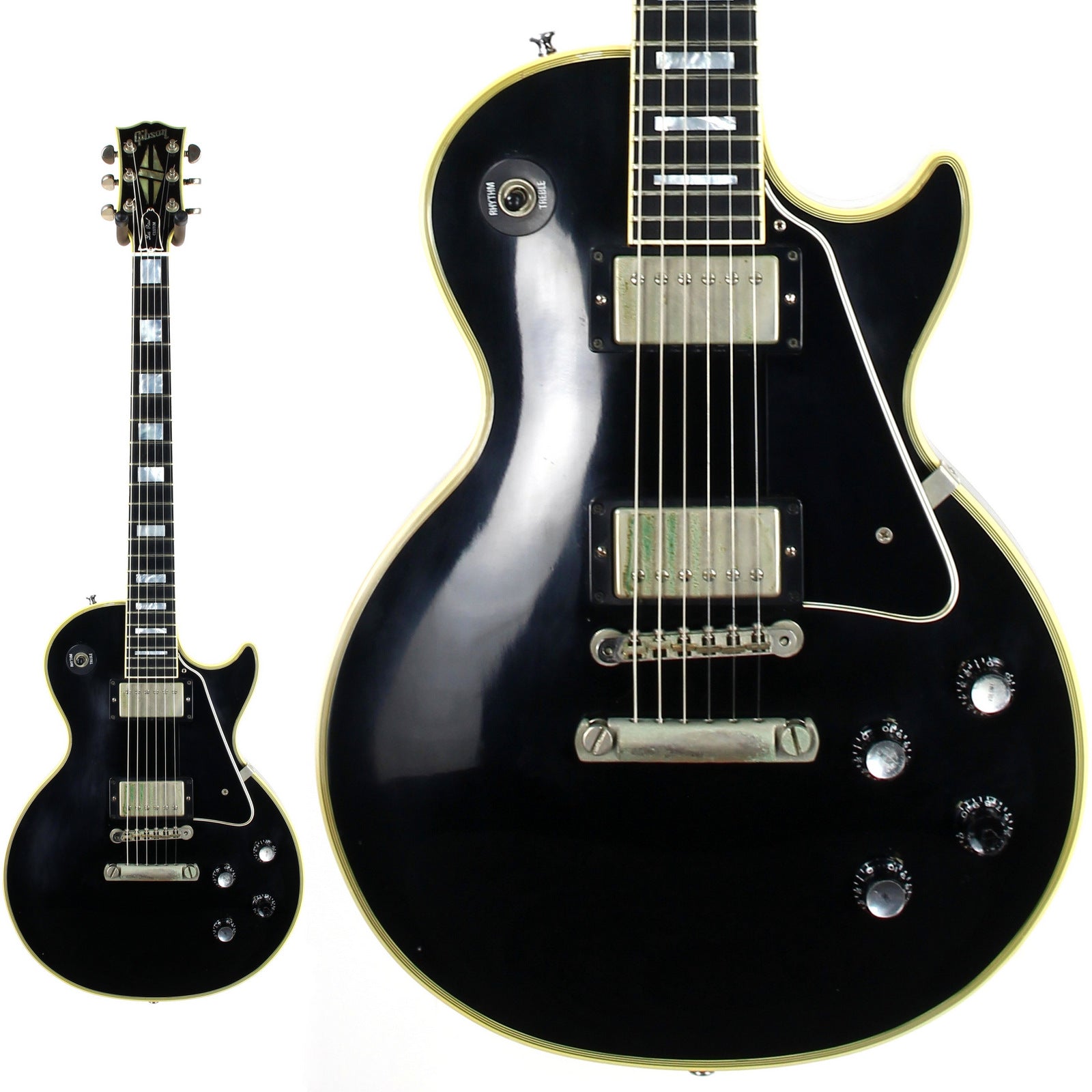 2002 Gibson '68 Les Paul Custom Shop Black Beauty 1968 Reissue Electric Guitar | Nickel Hardware, Original Hard Case