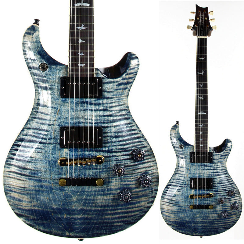 *SOLD*  MINTY 2023 PRS Wood Library McCarty 594 10 Top - Faded Whale Blue, jean, 58/15 Humbucker Pickups!