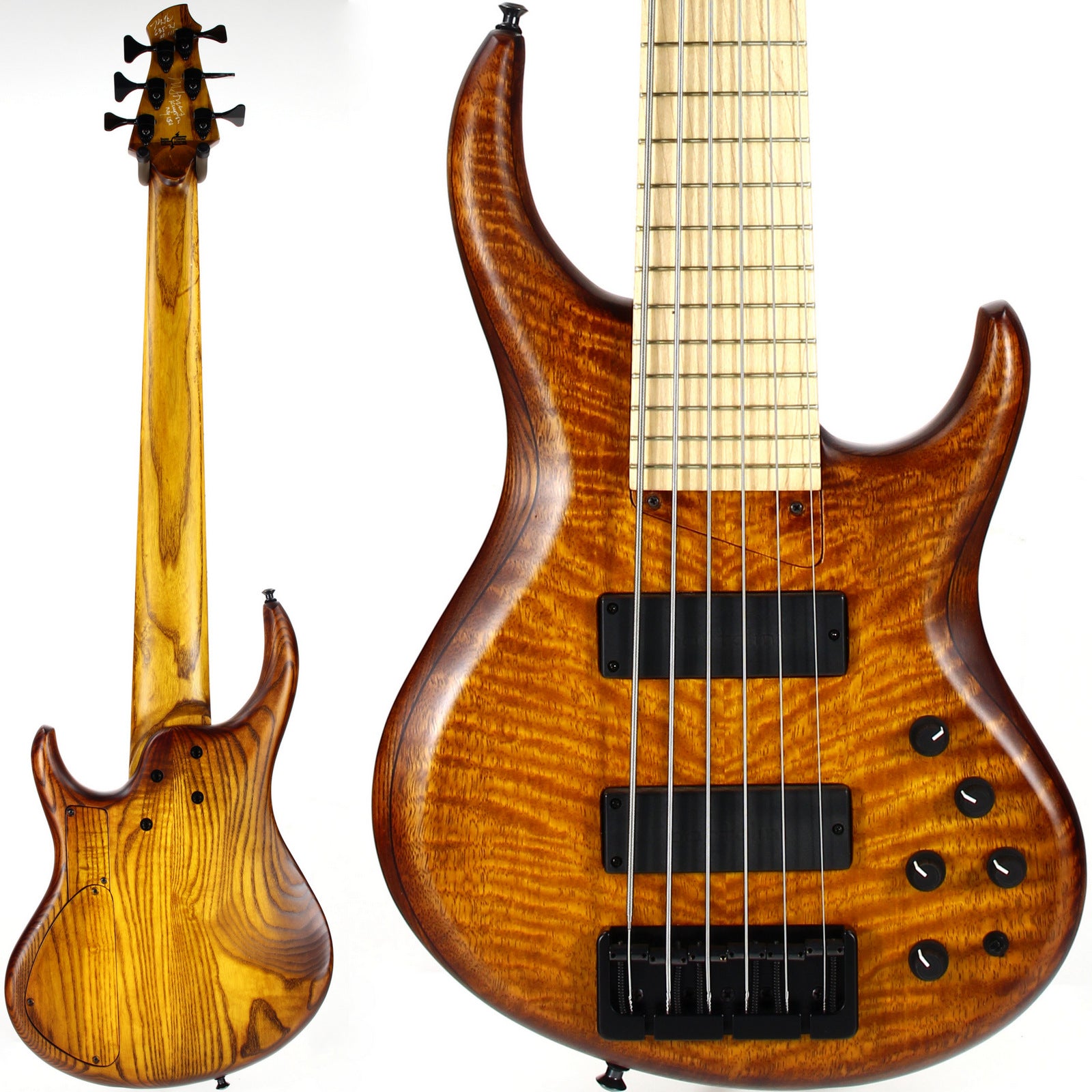 MTD USA 635-24 Michael Tobias Designs 6-String Bass - Brazilian Satinwood  Top, Highly Figured