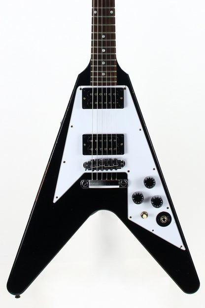 2022 Gibson Kirk Hammett 1979 Flying V Ebony Black Murphy Lab