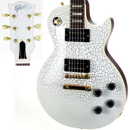 2025 Gibson Custom Shop Mod Shop 1958 Les Paul Standard Reissue WHITE CRACKLE Finish With Matching Headstock Gold Hardware ONE OF A KIND!
