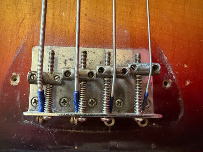 1959 Fender Precision Bass Anodized Gold Guard Sunburst 100% Original Vintage Maple Neck