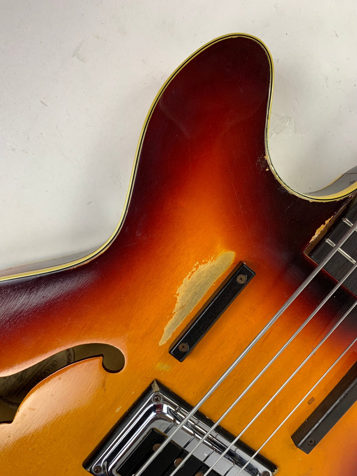 1965 Guild Starfire Bass Sunburst Hagstrom Bi-Sonic Pickup, Sounds Great!
