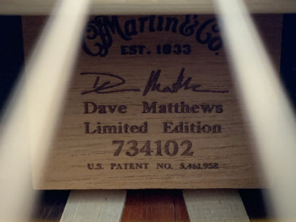 2000s Martin DM3MD Dave Matthews Signature Model Signed