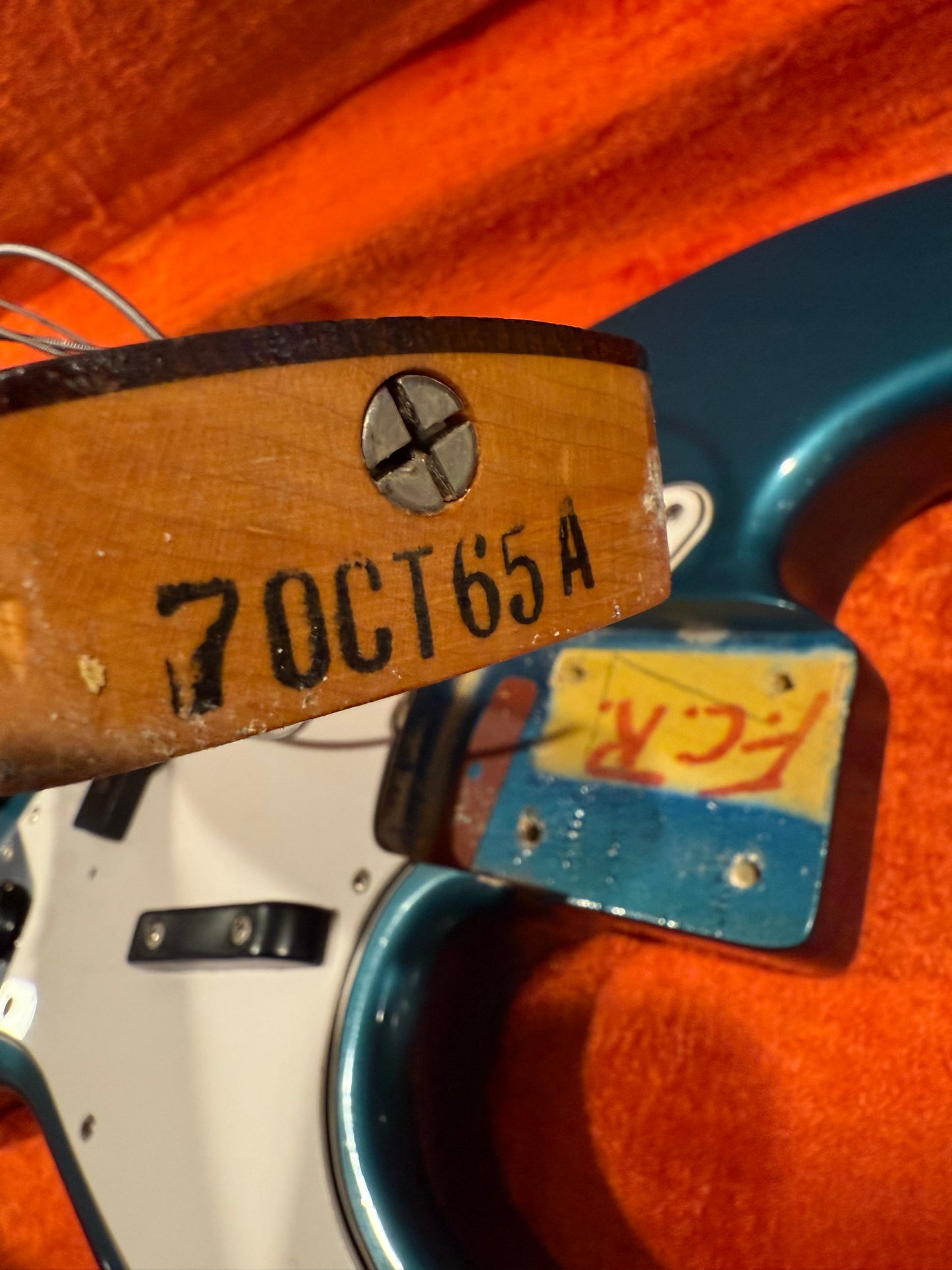 1965 Fender Jazz Bass Custom Color LAKE PLACID BLUE w Original Case L-Series, Padauk Board, BOOK PIECE!