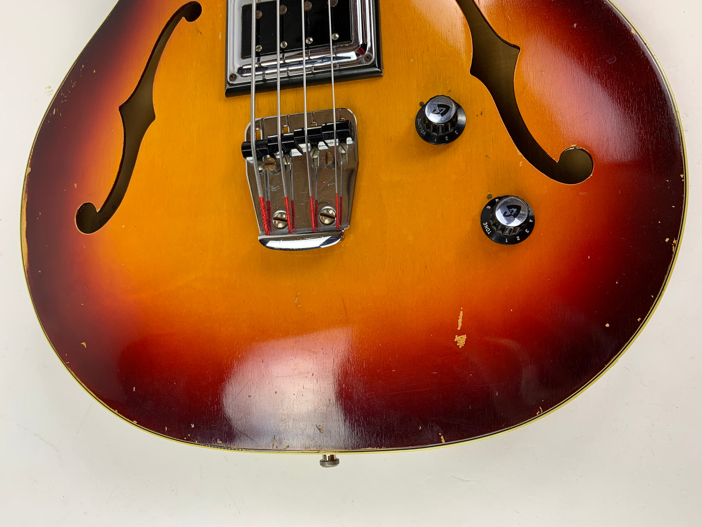1965 Guild Starfire Bass Sunburst Hagstrom Bi-Sonic Pickup, Sounds Great!