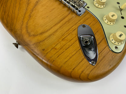 1960 Fender Stratocaster Ash Body Slab Board | Vintage Strat w Original Hard Case, Blond