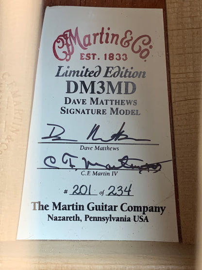 2000s Martin DM3MD Dave Matthews Signature Model Signed