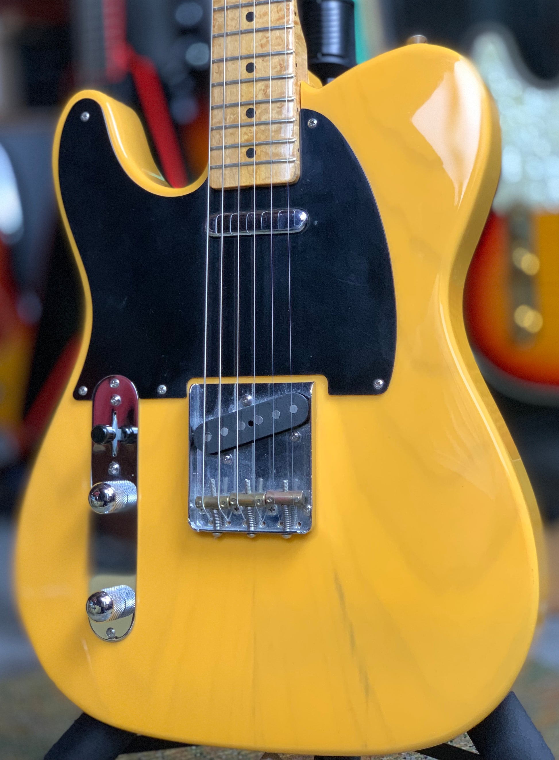 1991 Fender Custom Shop Masterbuilt  Fred Stuart '52 Telecaster Blackguard, Left-Handed Strung Righty