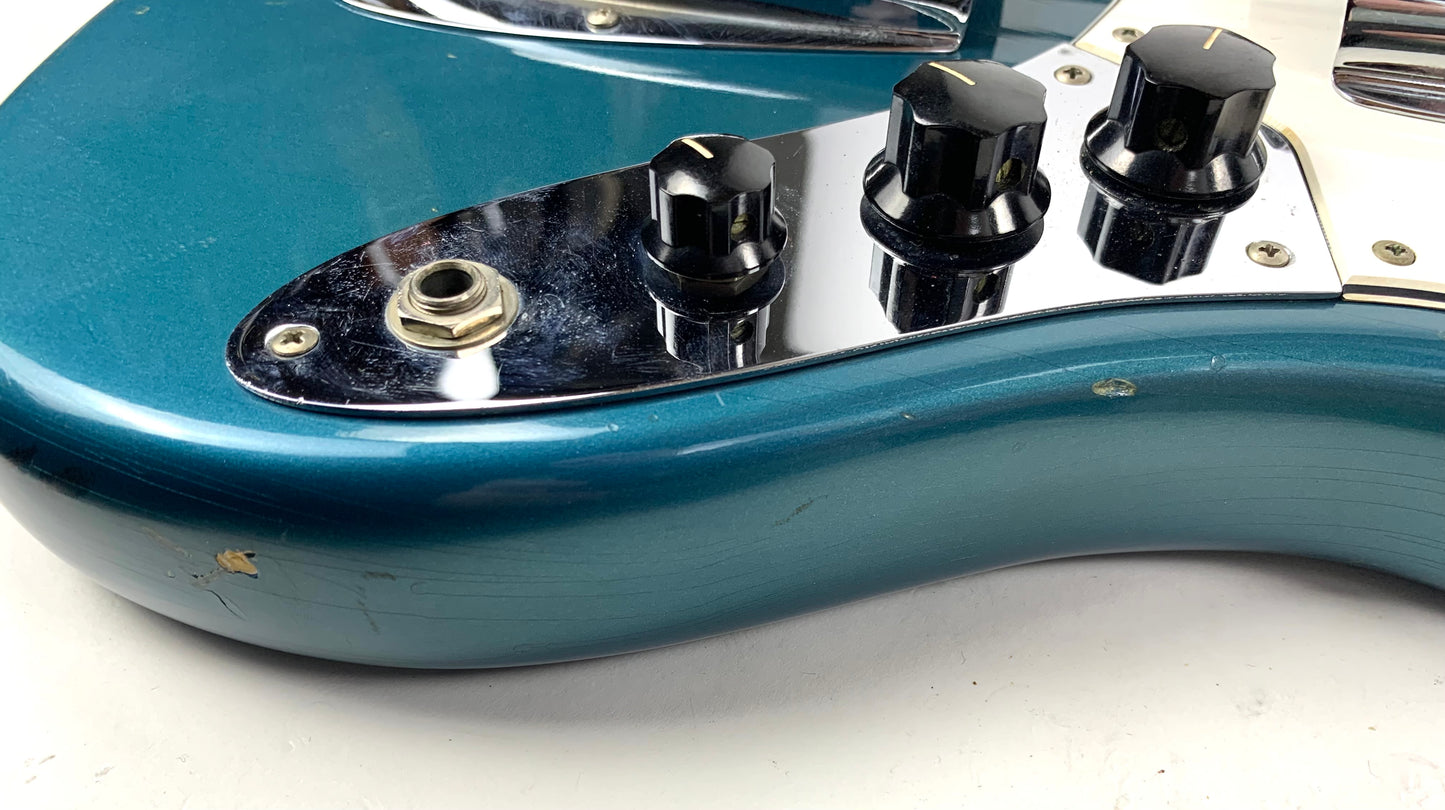 1965 Fender Jazz Bass Custom Color LAKE PLACID BLUE w Original Case L-Series, Padauk Board, BOOK PIECE!