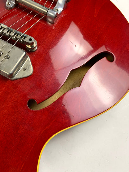 1963 Gibson ES-330TDC Cherry FACTORY BIGSBY w Original Hard Case Exceptionally Clean Vintage Guitar!