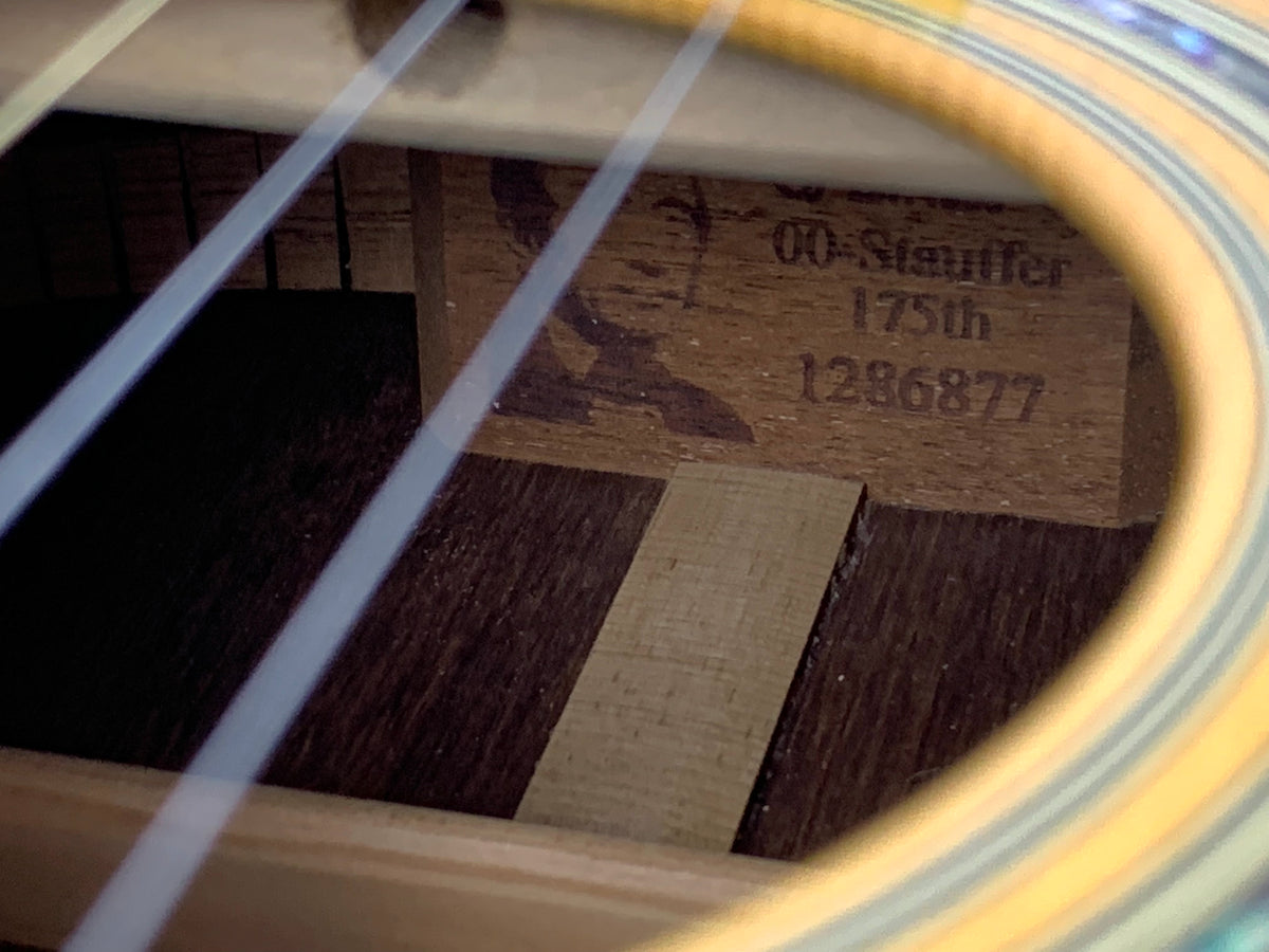 2008 Martin Limited Edition 00 Stauffer 175th Anniversary Guitar | Engelmann Spruce Top Madagascar Rosewood Back/Sides w Coffin Case
