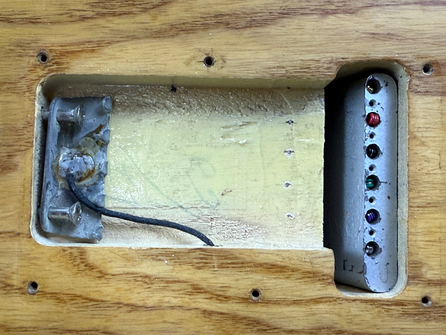 1960 Fender Stratocaster Ash Body Slab Board | Vintage Strat w Original Hard Case, Blond