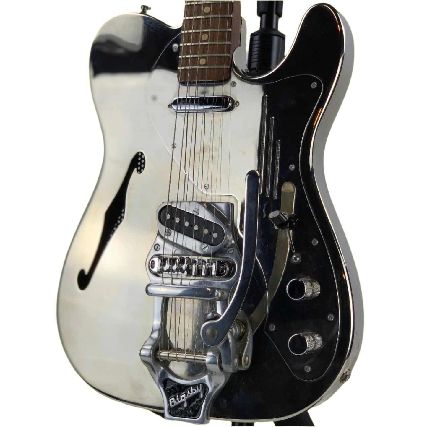 2003 James Trussart Bigsby Steelcaster Tele SHINY NICKEL Polished