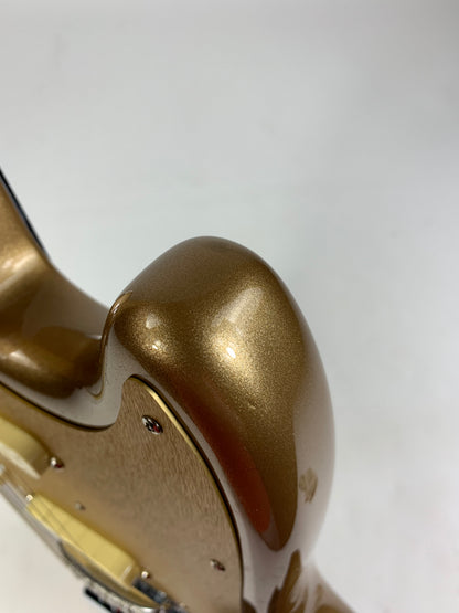 2021 Fender Custom Shop 1964 Mustang Competition Gold w Matching Headstock Anodized Guard FLAMED NECK!