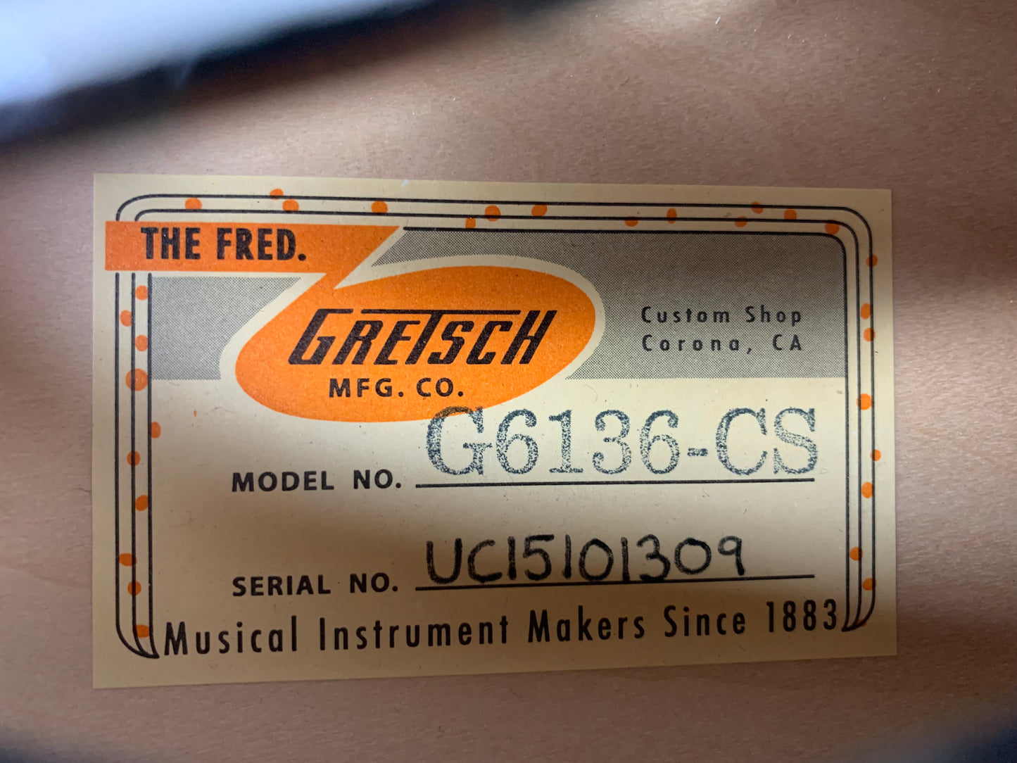 2015 Gretsch USA Custom Shop STEPHEN STERN G6136-CS DC Double Cut White Falcon Turquoise Sparkle 3-Pickup ONE-OFF!