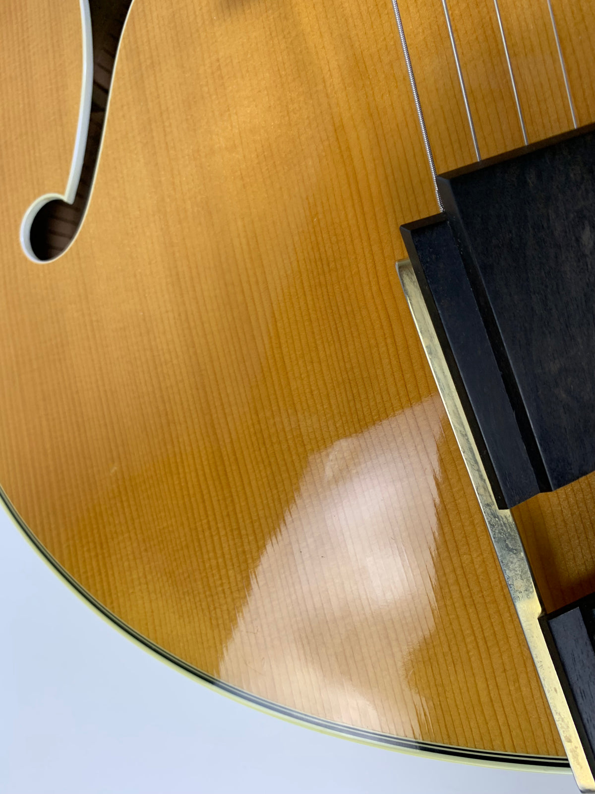 2005 Mark Campellone Deluxe Series 17 Inch Fine Archtop Guitar w Floating Pickup Natural Finish Made In USA