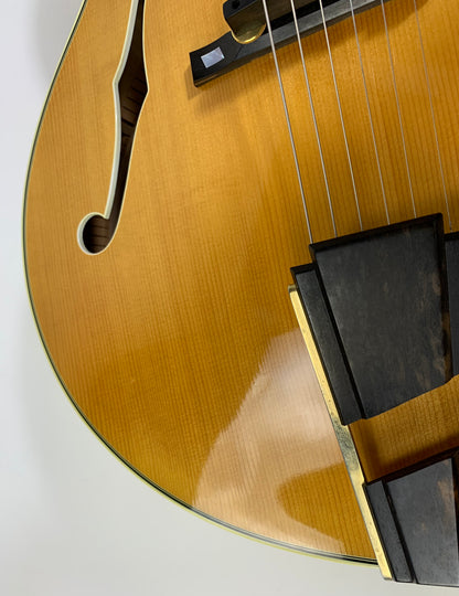 2005 Mark Campellone Deluxe Series 17 Inch Fine Archtop Guitar w Floating Pickup Natural Finish Made In USA