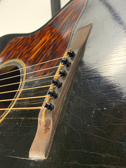 1937 Gibson L-00 Ebony Black Original Vintage Acoustic Guitar! l0 l-1