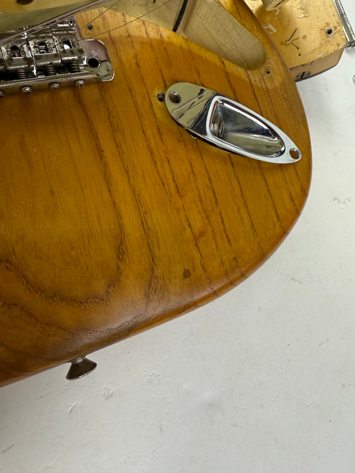 1960 Fender Stratocaster Ash Body Slab Board | Vintage Strat w Original Hard Case, Blond